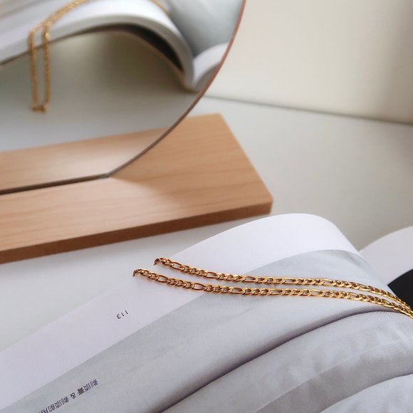 NEW 18K Gold Plated Link Chain Necklace 1 - Picture 8 of 8